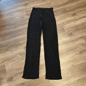 Liz Claiborne Polka Dotted Black Trousers